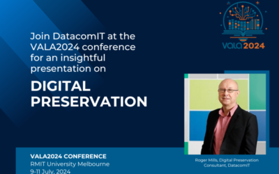 Join DatacomIT at the VALA2024 conference for an Insightful Presentation on Digital Preservation